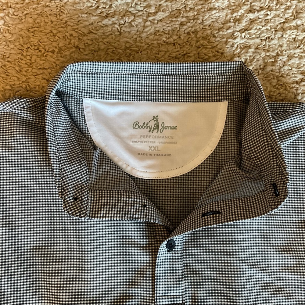 Bobby Jones Monochrome Checkered Men's Shirt